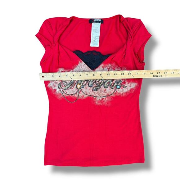 Morgan De Toi Rhinestone Top - Picture 5 of 5